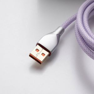 ACGAM Custom Coiled Aviator Cable USB-C Light Purple