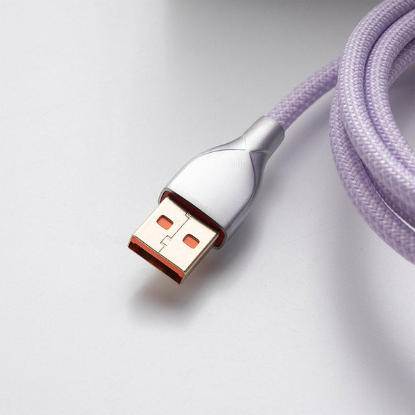 ACGAM Custom Coiled Aviator Cable USB-C Light Purple