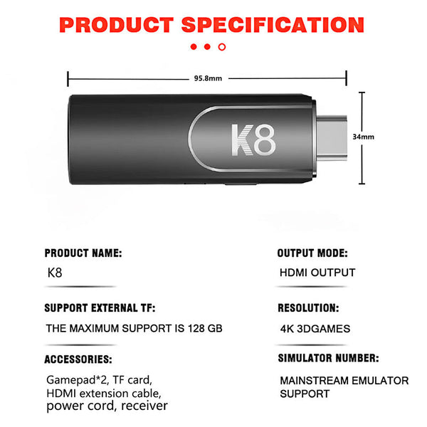 ACGAM K8 HD Game Stick