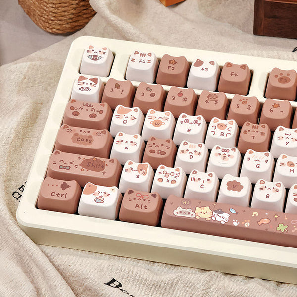 ACGAM x Maorbeng Coco Cat Keycap Set MAO Profile 140 Keys