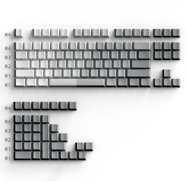 ACGAM Side Print Gradient Keycap Set Cherry Profile 121 keys Multiple Colors