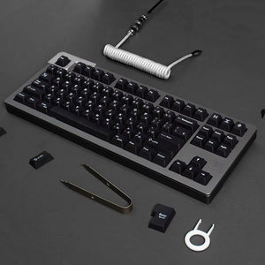 ACGAM Simple Black Keycap Set Cherry Profile 129 keys