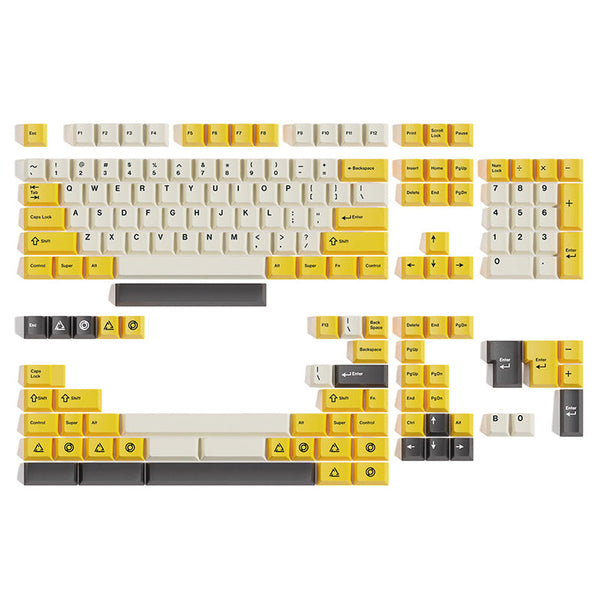 ACGAM Yellow Summer Keycap Set Cherry Profile 164 Keys