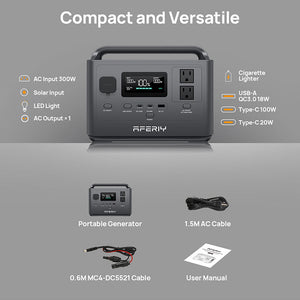 AFERIY P040 Portable Power Station Compact 400W Backup Power