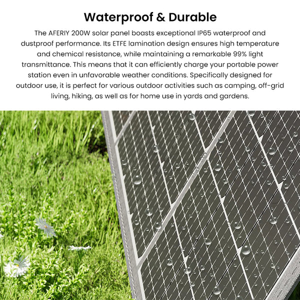 AFERIY AF-S200A1 200W Portable Solar Panel Foldable