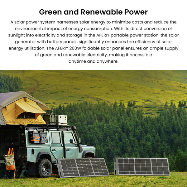 AFERIY AF-S200A1 200W Portable Solar Panel Foldable