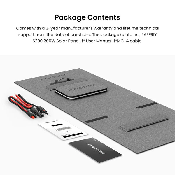 AFERIY AF-S200A1 200W Portable Solar Panel Foldable