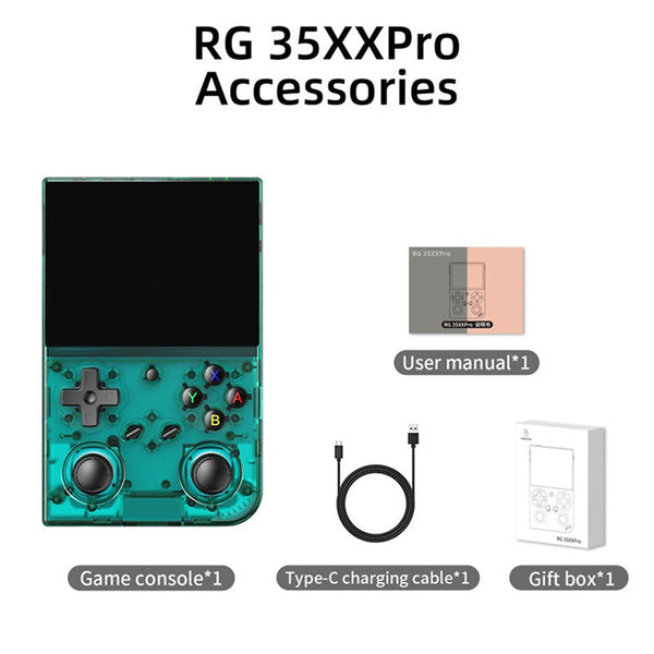 ANBERNIC RG35XXPro Retro Handheld Game Console Dual Joysticks Linux OS 256GB