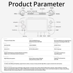 ANBERNIC RG557 Game Console Android System AMOLED Screen