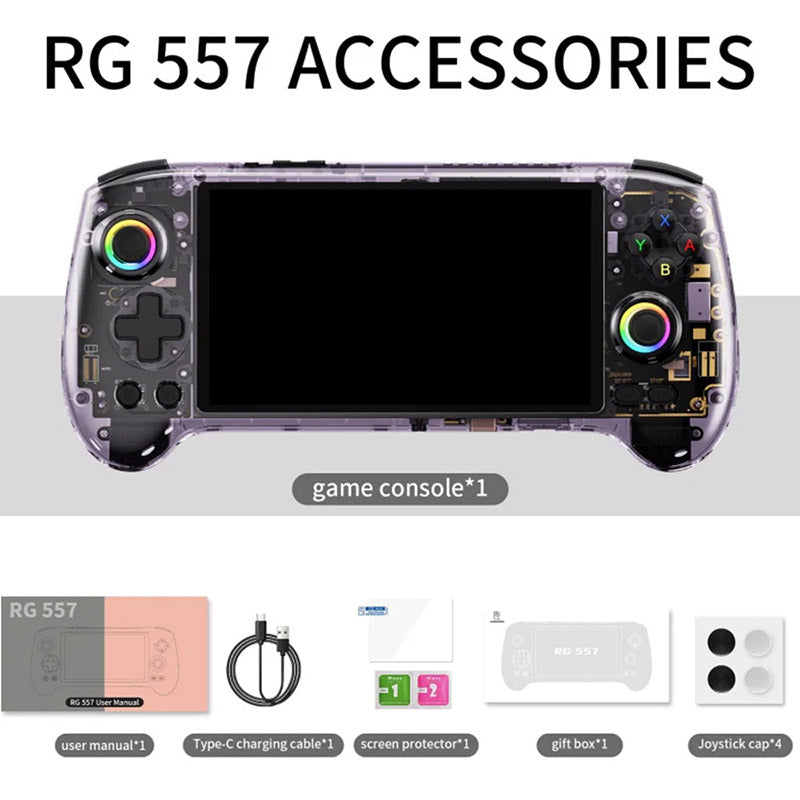 ANBERNIC RG557 Game Console Android System AMOLED Screen