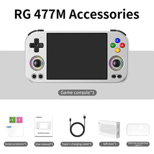 ANBERNIC RG 477M AI Handheld Game Console 256GB with Metal Build Supports PS2 and Wii