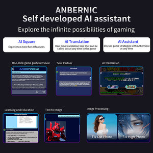 ANBERNIC RG 477M AI Handheld Game Console 256GB with Metal Build Supports PS2 and Wii