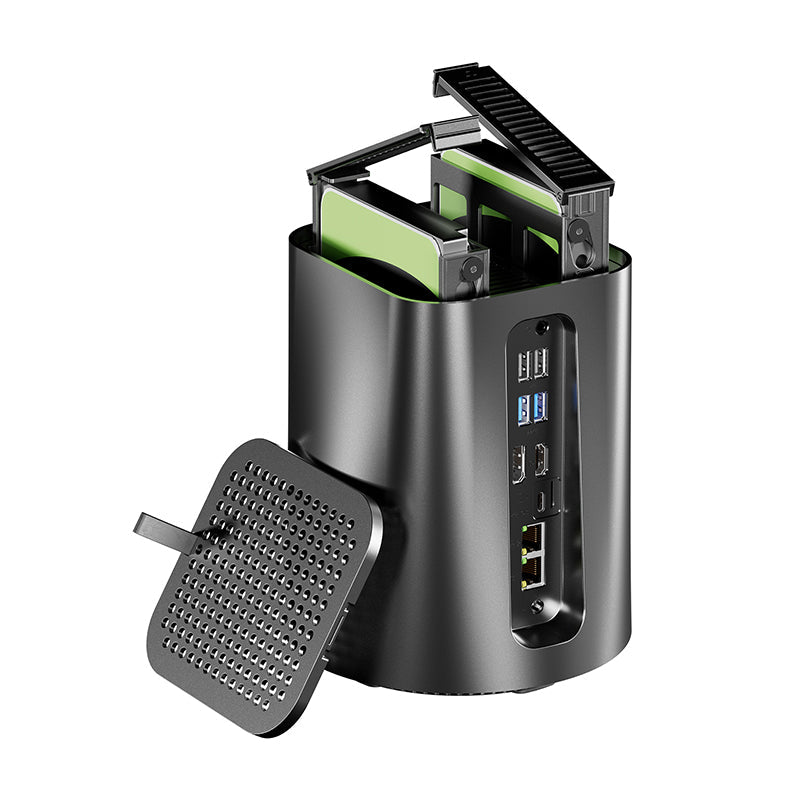 新品AOOSTAR R7 16GB DDR4 AOOSTAR R7 NAS Mini PC with AMD Ryzen 7 and Dual-fan Cooling