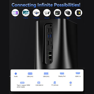 AOOSTAR R7 NAS Mini PC with AMD Ryzen 7 and Dual-fan Cooling