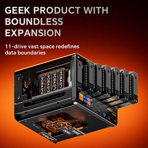 AOOSTAR WTR MAX 11 Bays NAS Mini PC with R7 PRO 8845HS OCuLink
