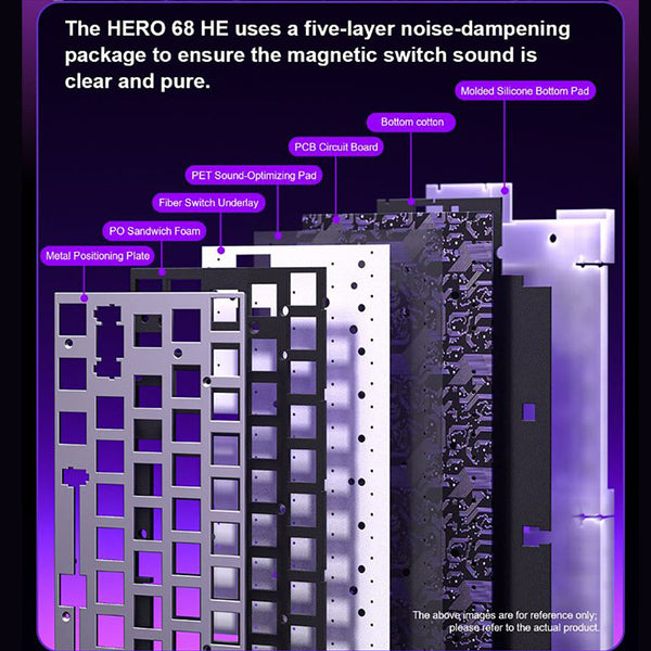 AULA HERO68 HE Magnetic Switch Wired Gaming Keyboard
