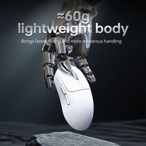 Ajazz AJ199 Lightweight Wireless Tri-Mode Gaming Mouse Carbon Fiber