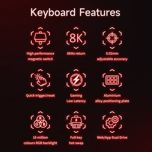 Ajazz AK680 MAX Magnetic Switch Wired Gaming Keyboard