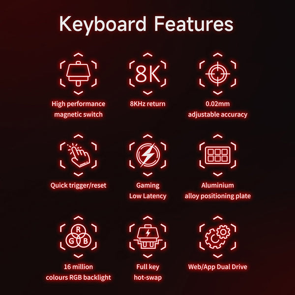 Ajazz AK680 MAX Magnetic Switch Wired Gaming Keyboard