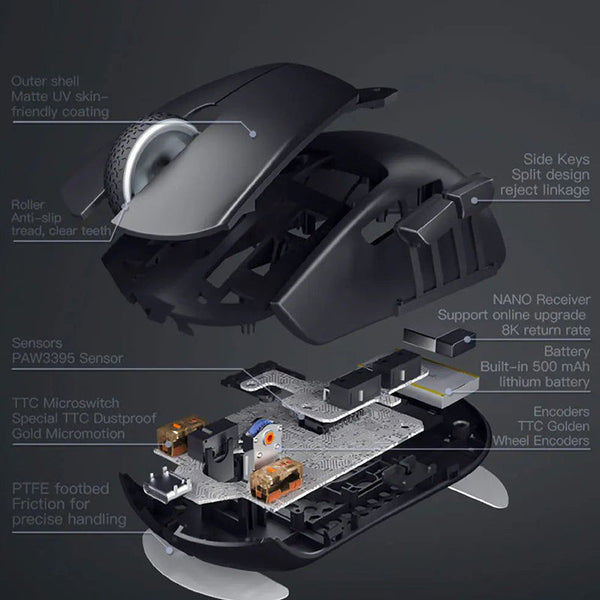 Darmoshark N5 PAW3395 8K Wireless Gaming Mouse