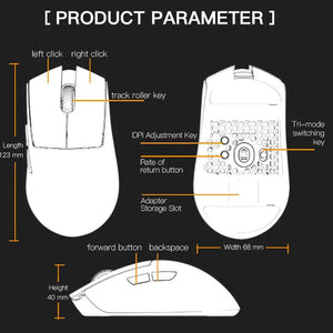 Darmoshark N5 PAW3395 8K Wireless Gaming Mouse