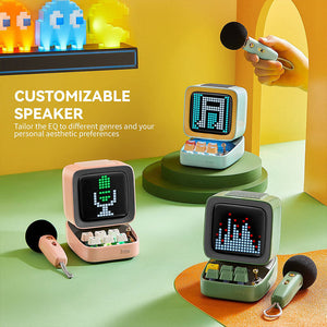 Divoom Ditoo-Mic Mini Karaoke Machine Bluetooth Speaker Pixel Art