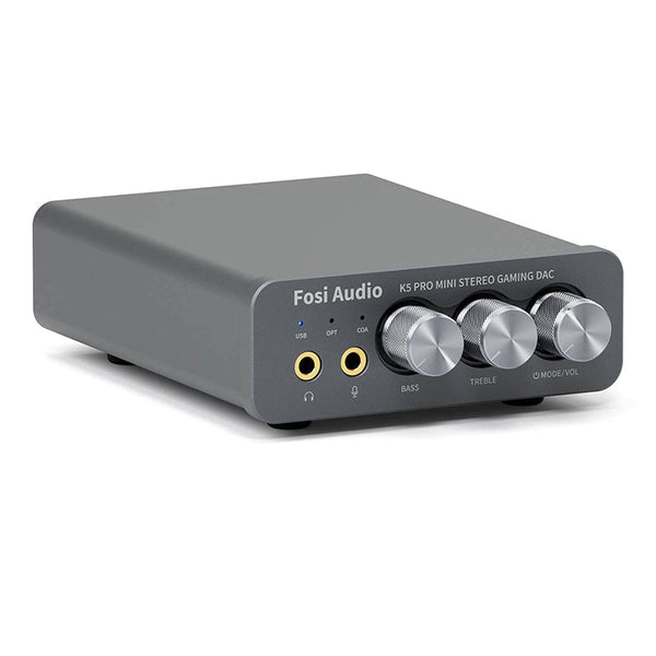 Fosi Audio K5 Pro Gaming DAC Headphone Amplifier Hi-Fi Stereo