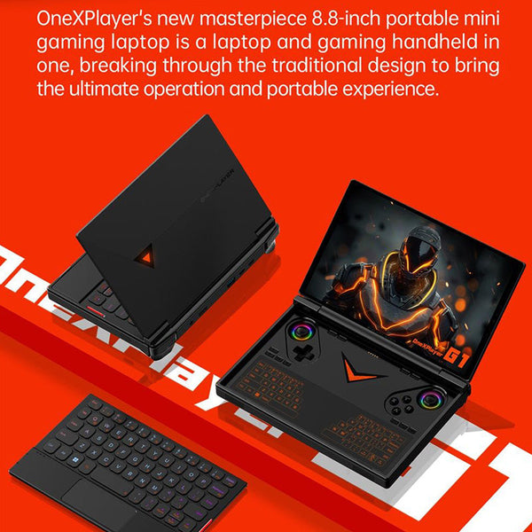 One Netbook OneXPlayer G1 Handheld Gaming PC AMD Ryzen AI 9 HX 370 with Detachable Magnetic Keyboard