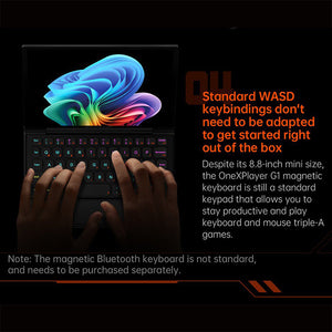 One Netbook OneXPlayer G1 Handheld Gaming PC AMD Ryzen AI 9 HX 370 with Detachable Magnetic Keyboard
