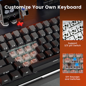 Redragon K708 Pro Tri-Mode Mechanical Keyboard with Screen