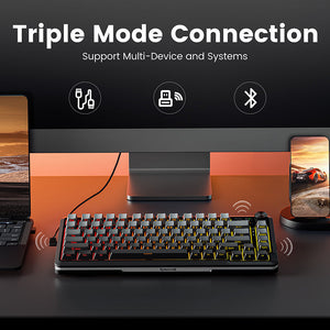 Redragon K708 Pro Tri-Mode Mechanical Keyboard with Screen