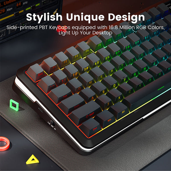 Redragon K708 Pro Tri-Mode Mechanical Keyboard with Screen