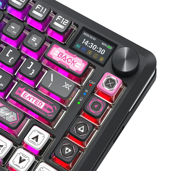 Redragon K708 Pro Tri-Mode Mechanical Keyboard with Screen
