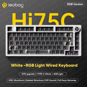 WhatGeek x LEOBOG Hi75C Pro RGB Tri-mode Aluminum Keyboard Kit DIY Keyboard
