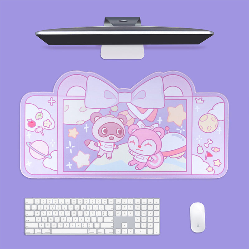ACGAM Star Raccoon Desk Mat Large Gaming Mouse Pad