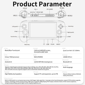 ANBERNIC RG556 Game Console Android System 256G Up to 8000+ Games