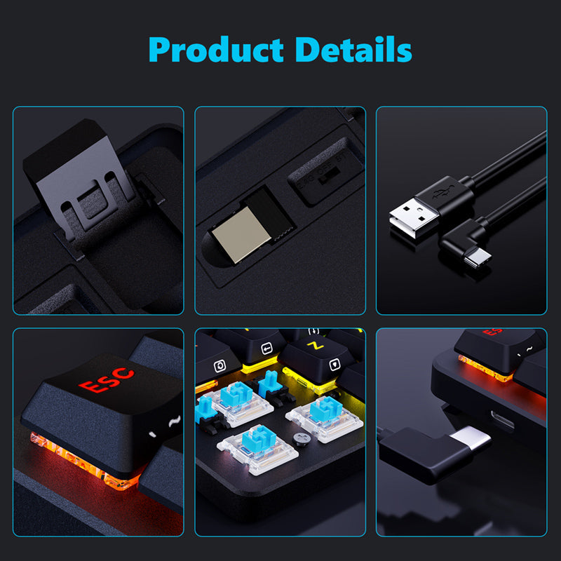 Redragon K615P-KBS Elise Pro Low Profile 3-Mode Mechanical Keyboard