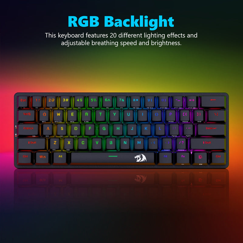 Redragon K615P-KBS Elise Pro Low Profile 3-Mode Mechanical Keyboard