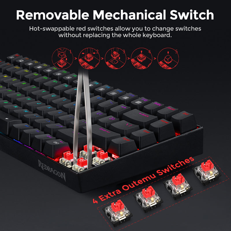 Redragon K629-RGB Phantom Mechanical Gaming Keyboard