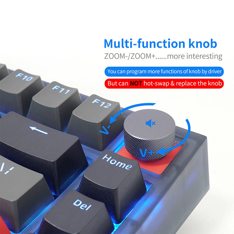 SKYLOONG GK75 RGB Wired Mechanical Keyboard with Optical Switches