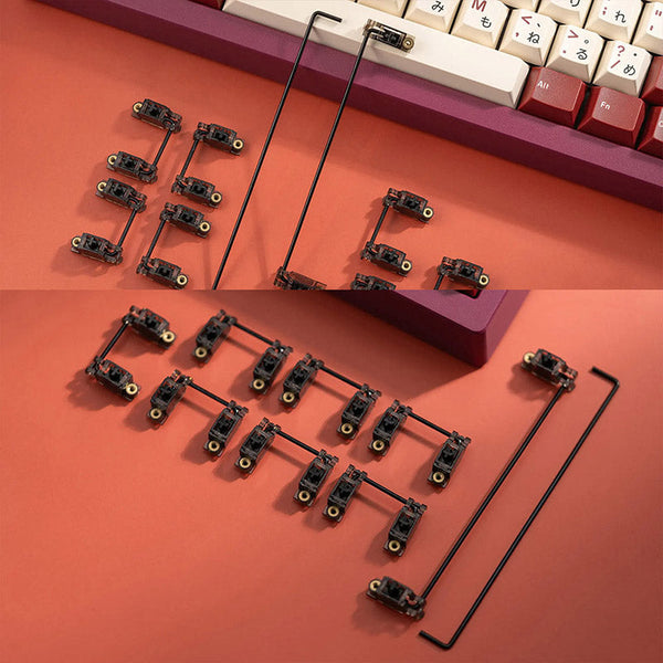 WuqueStudio WS Stabs V3.1 Black Glitter Stabilizers Set