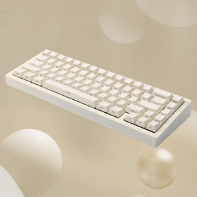 Ajazz AC067 White Moonlight Wireless Mechanical Keyboard