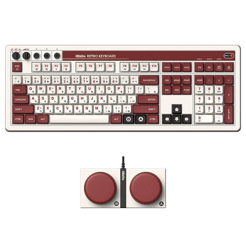 8BitDo Retro 108 Tri mode Mechanical Keyboard WhatGeek 8BitDo Retro 108 Tri mode Mechanical Keyboard WhatGeek