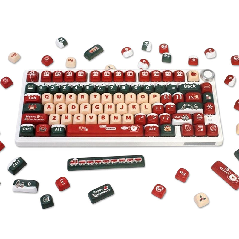 ACGAM Christmas Theme Keycap Set Semi-MOA Profile 130 keys