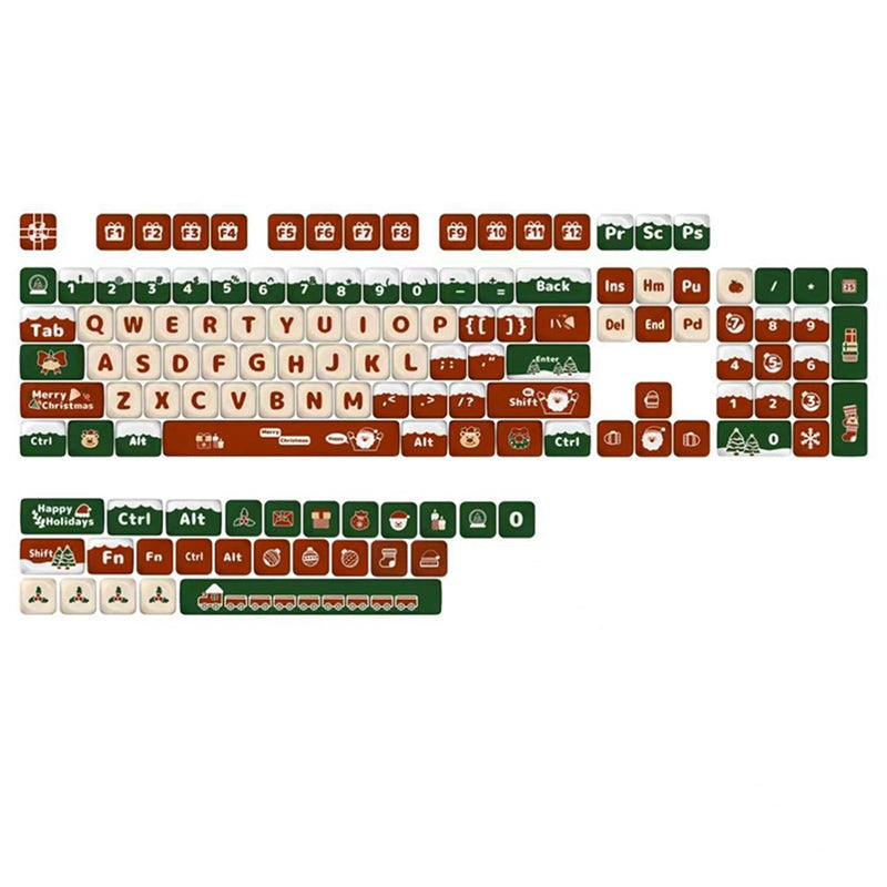 ACGAM Christmas Theme Keycap Set Semi-MOA Profile 130 keys