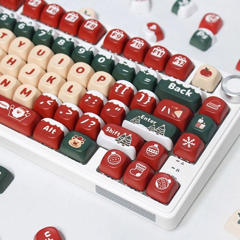 ACGAM Christmas Theme Keycap Set Semi-MOA Profile 130 keys