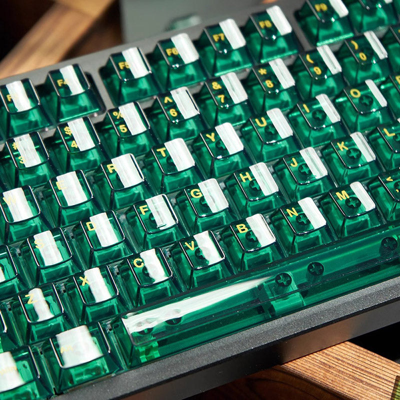 ACGAM Jade Cherry Profile Transparent Keycaps Set