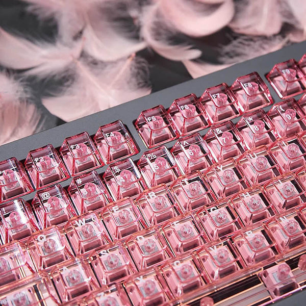ACGAM Jade Cherry Profile Transparent Keycaps Set