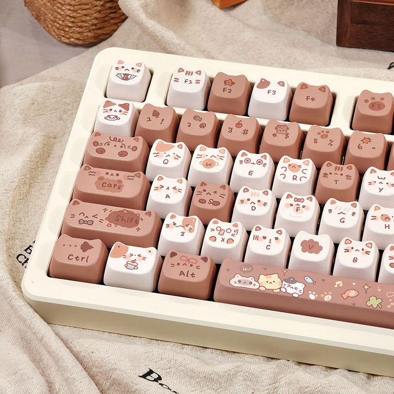 ACGAM x Maorbeng Coco Cat Keycap Set MAO Profile 140 Keys