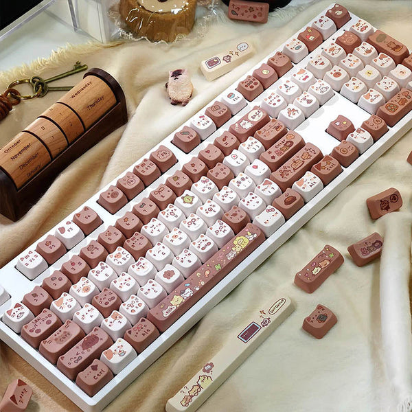 ACGAM x Maorbeng Coco Cat Keycap Set MAO Profile 140 Keys